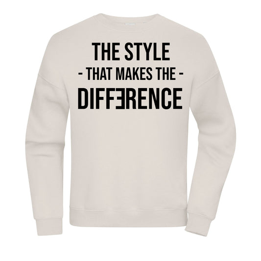 sudadera unisex overzise sin capucha color arenisca